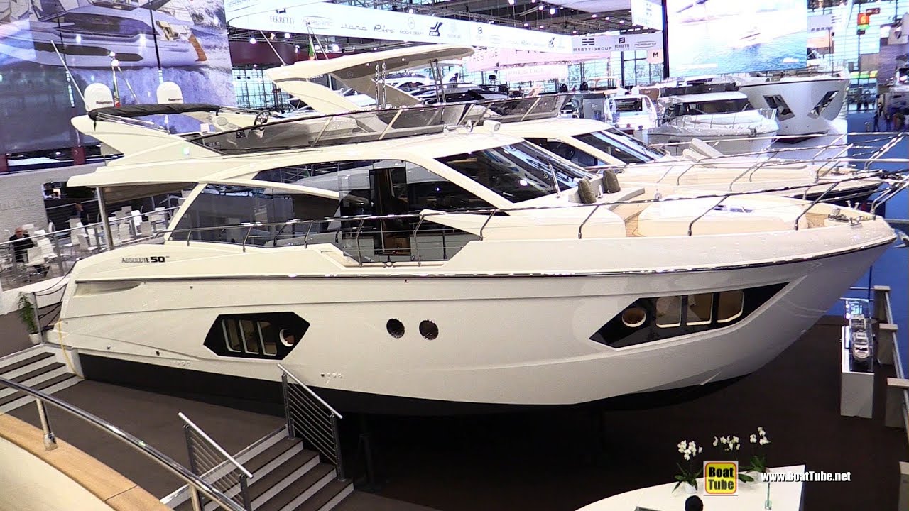 2018 Absolute 50 FLy Yacht – Walkaround – 2018 Boot Dusseldorf Boat ...