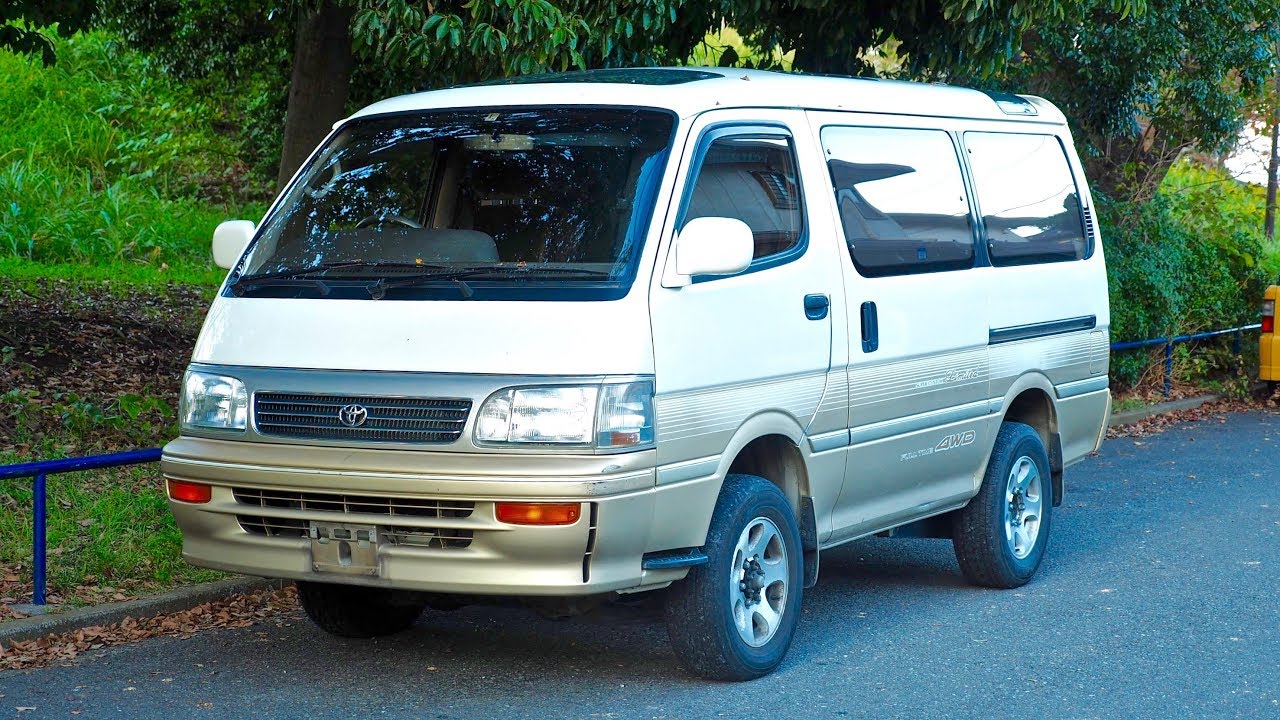 Купить японский микроавтобус. Микроавтобус Тойота Hiace 4x4. Toyota Hiace 4. Toyota Hiace 1993. Toyota микроавтобус Hiace 1990.