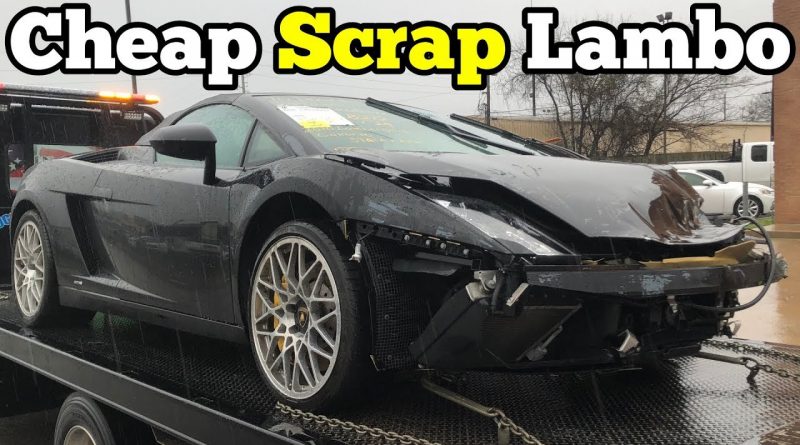 I Bought a Lamborghini that CRASHED INTO A GUARD RAIL at Salvage Auction! I’m Going to Rebuild It!